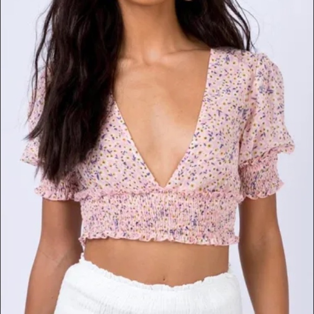 Summer floral top